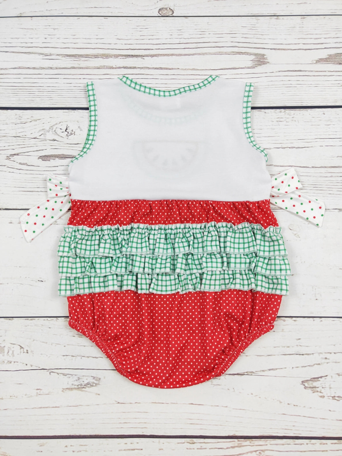 Baby Girls Watermelon Appliqué Summer Romper