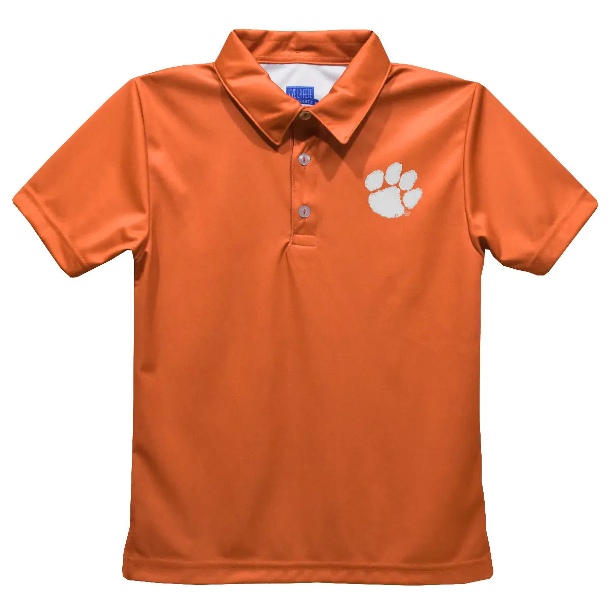 Clemson Tigers Embroidered Prange Short Sleeve Polo Shirt