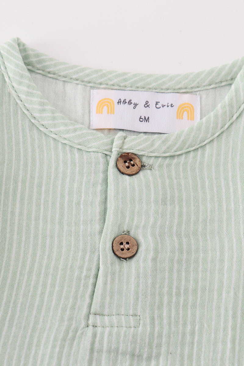 Sage Boy Romper