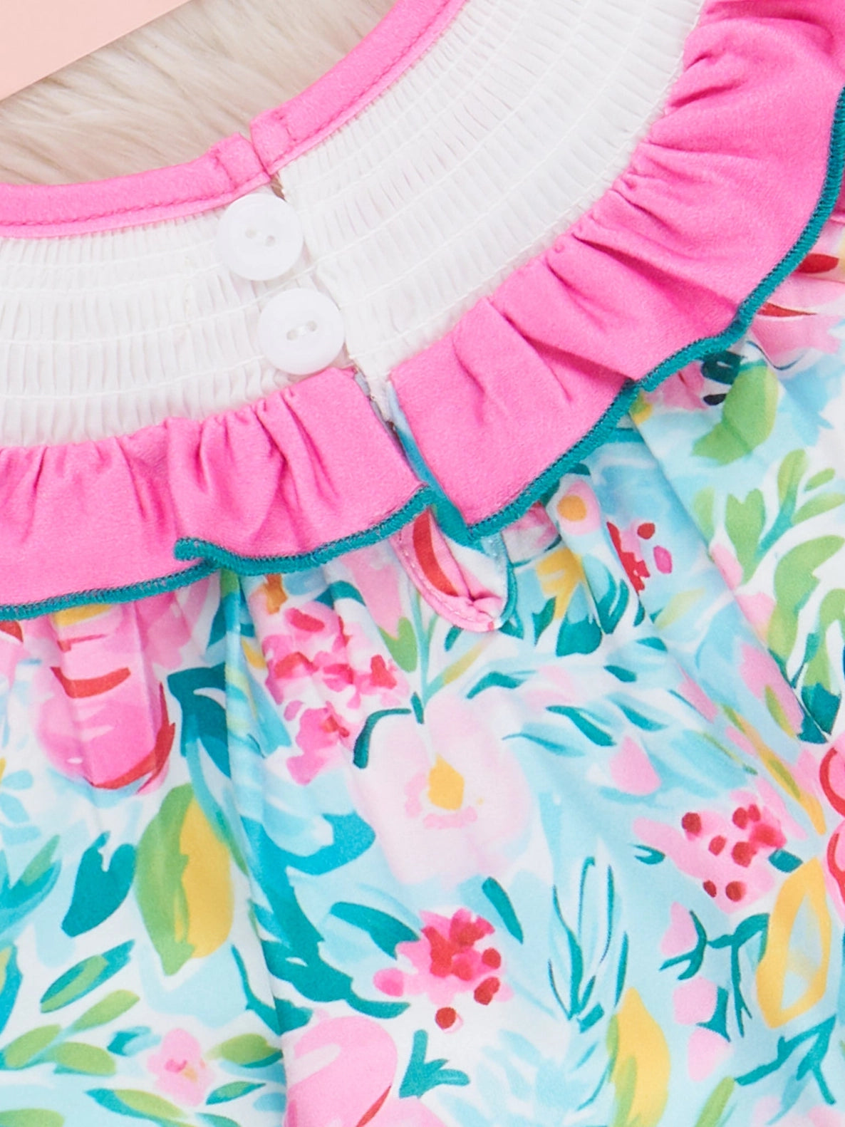 Fruity Summer Garden Smocked Bubble