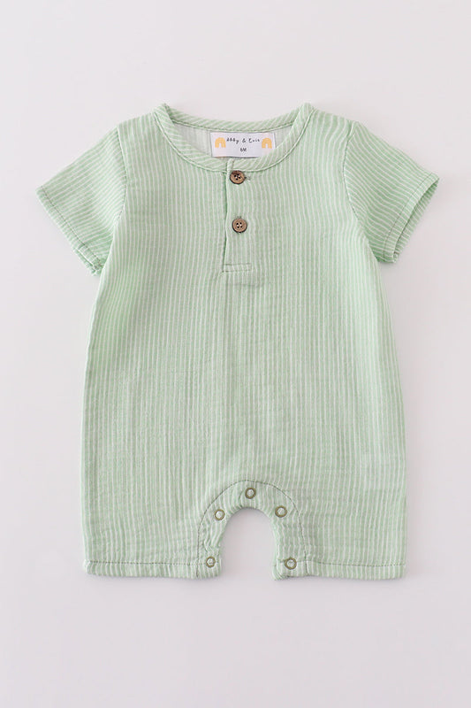 Sage  Boy Romper