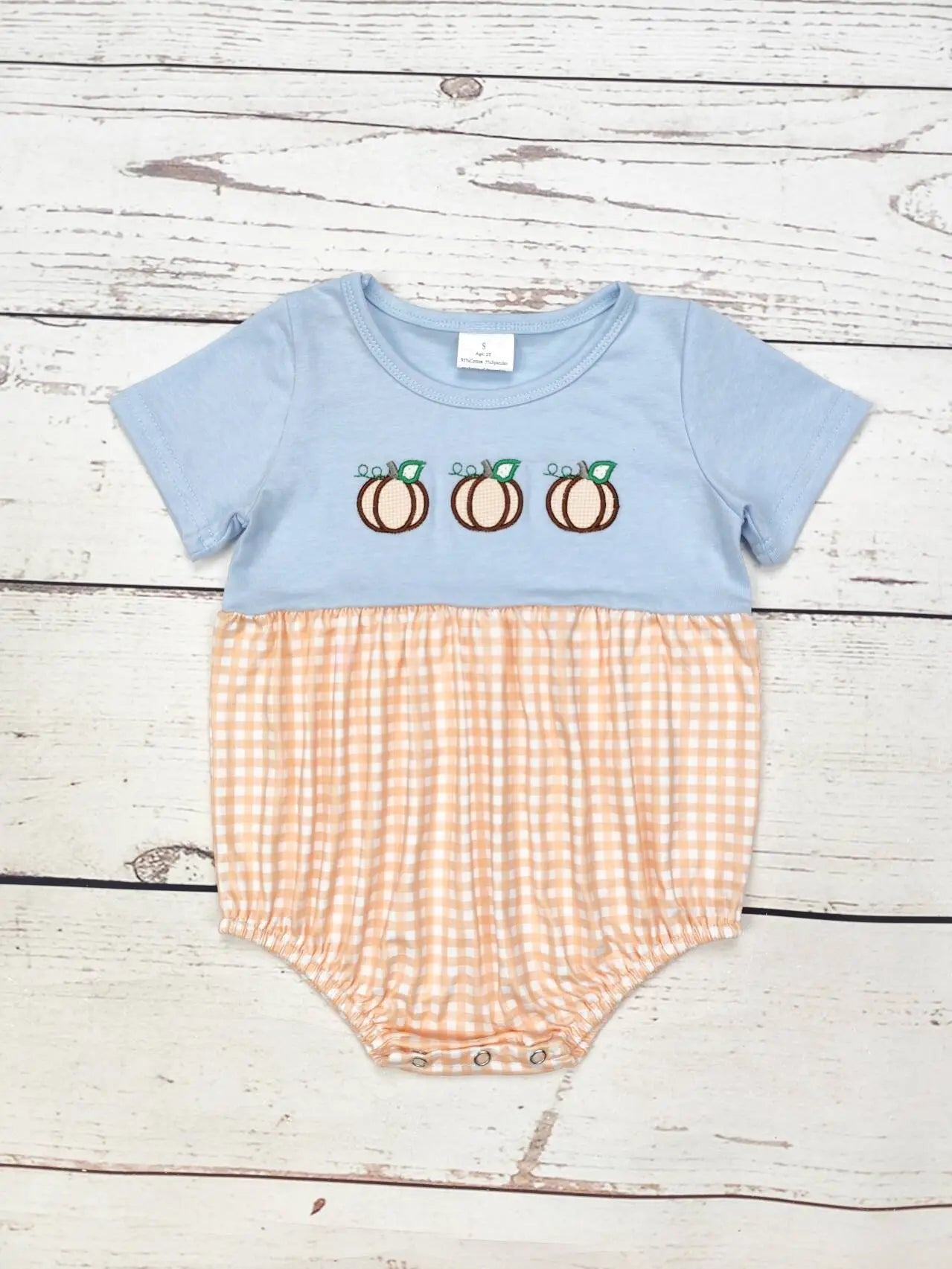 Pumpkin Appliqué Fall Bubble