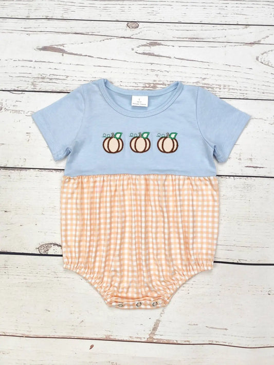Pumpkin Appliqué Fall Bubble