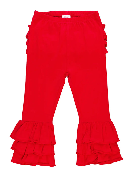 Baby Girls Red Ruffle Red Pants