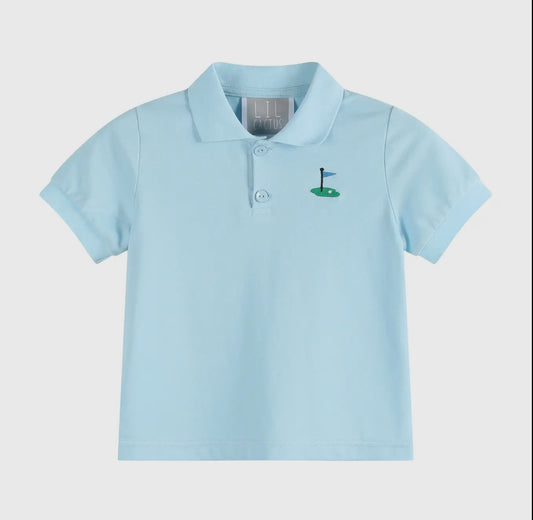Light Blue Golf Polo Shirt