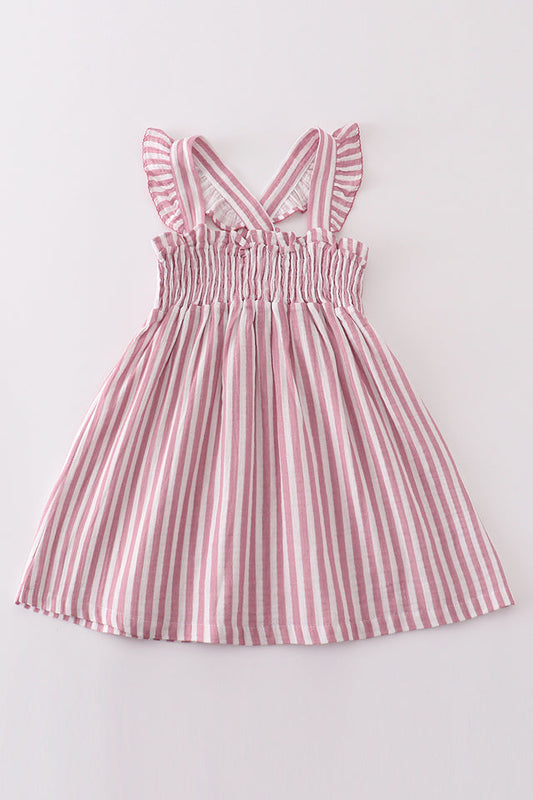 Pink & White Striped Dress