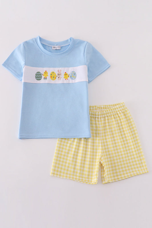 Easter Egg Embroidery Boy Set