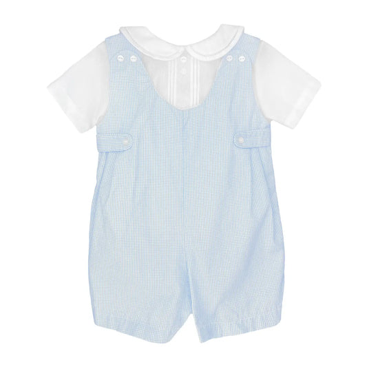 Blue and White Traditional Romper