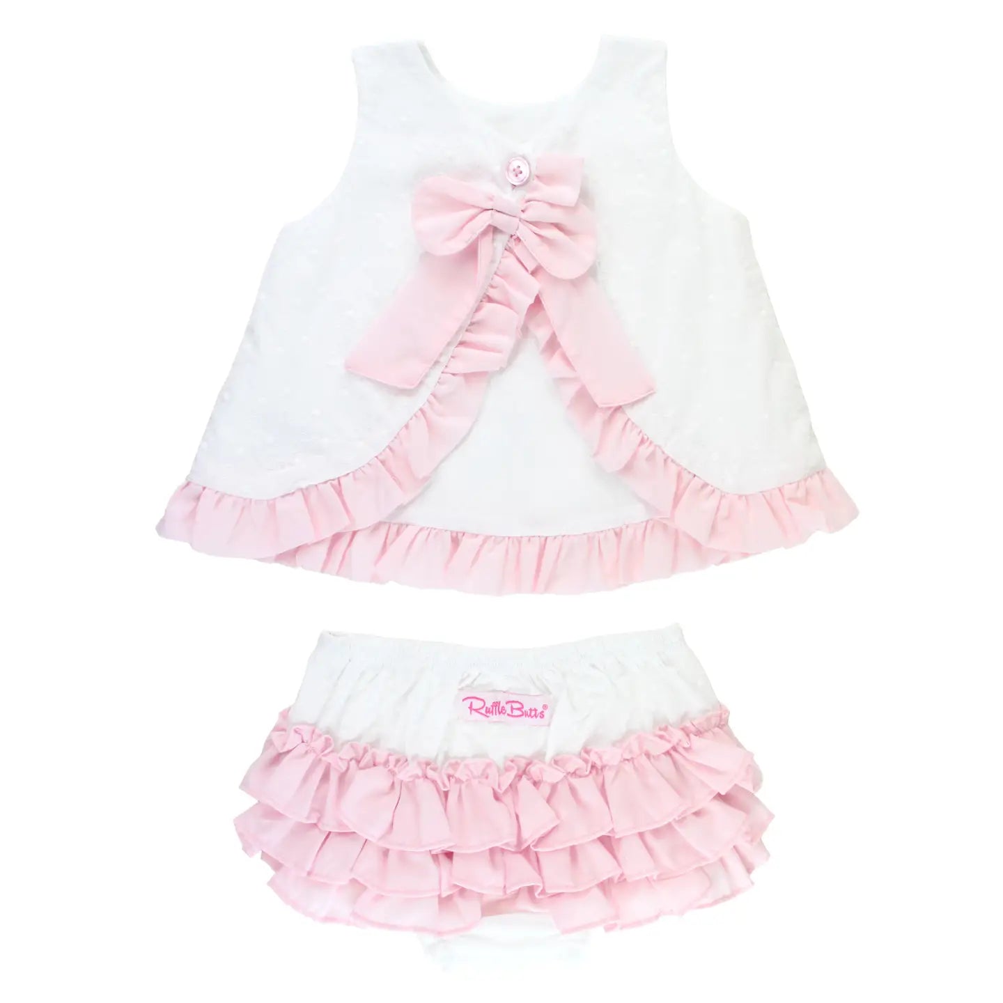 Baby Girls Swiss Dot Swing Top & Bloomer Set