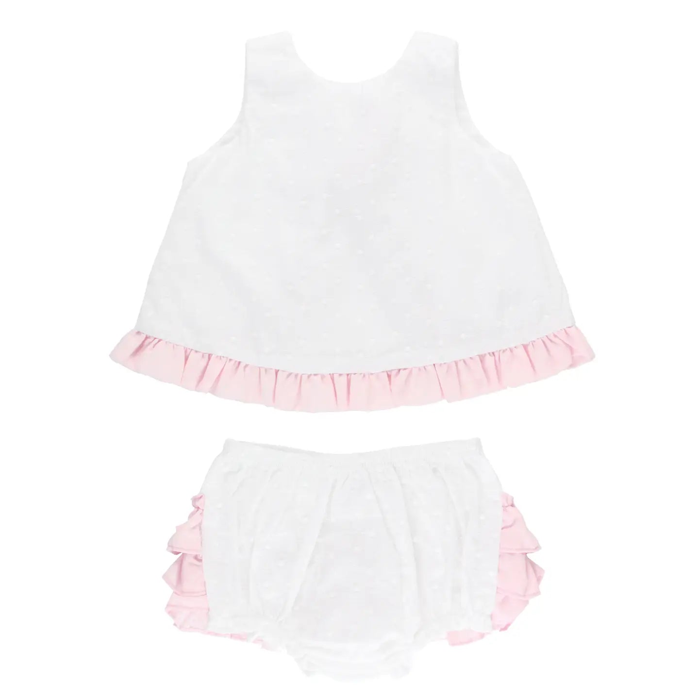 Baby Girls Swiss Dot Swing Top & Bloomer Set